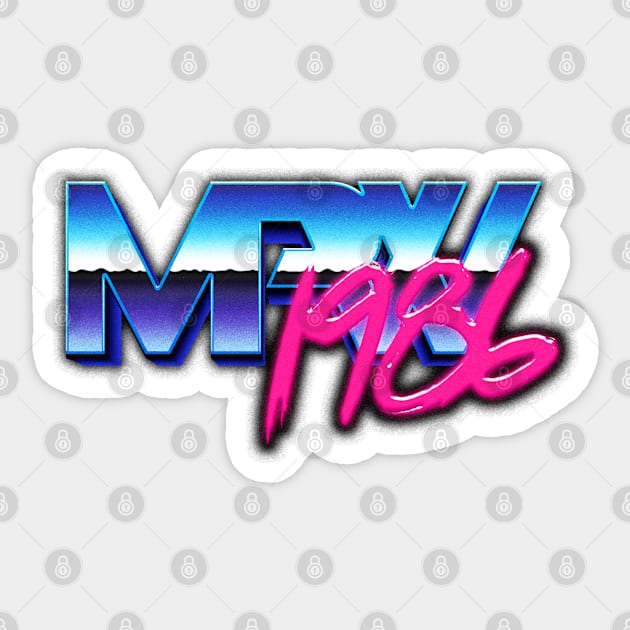 MPW 1986 Sticker by midwestprowrestling